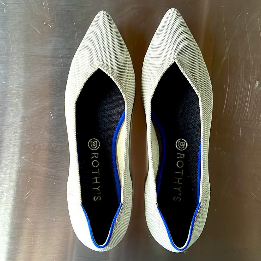 Rothy’s The Point shoes - light grey